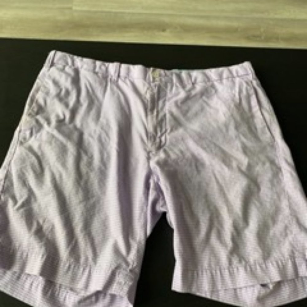 Polo by Ralph Lauren - Purple Checkered Shorts, 34, 7 inch